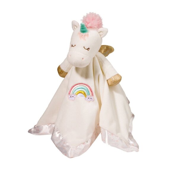 New w/Tag Douglas Baby Lil Snuggler White Unicorn Security Blanket Lovey - Picture 1 of 12